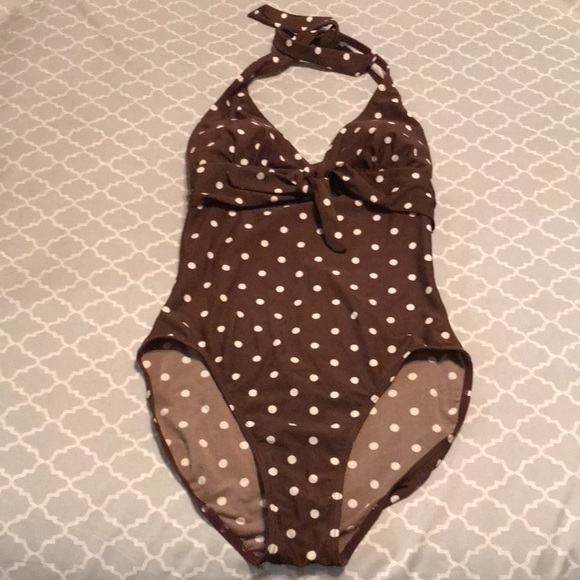 Island World Apparel Swim Island World Apparel One Piece Brown